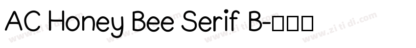AC Honey Bee Serif B字体转换